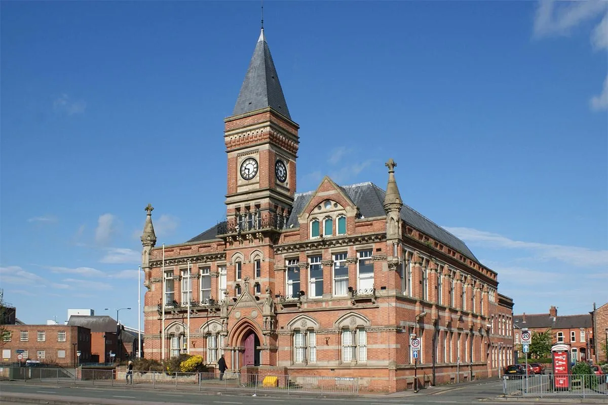 Stretford Public Hall, Façade, Manchester