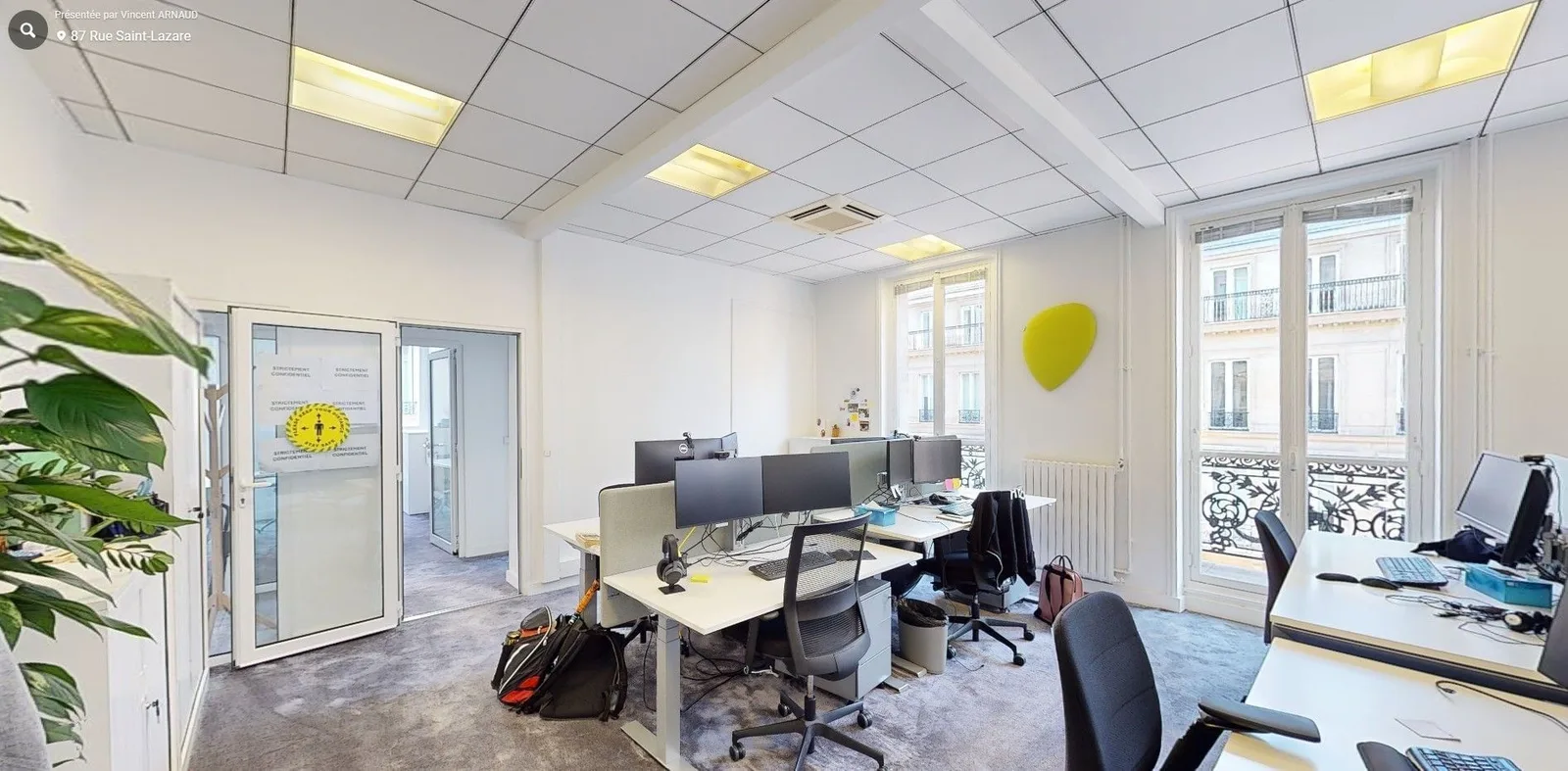 Symphony Mogador, Privatbüro mit 6 Arbeitsplätzen, Paris 9e