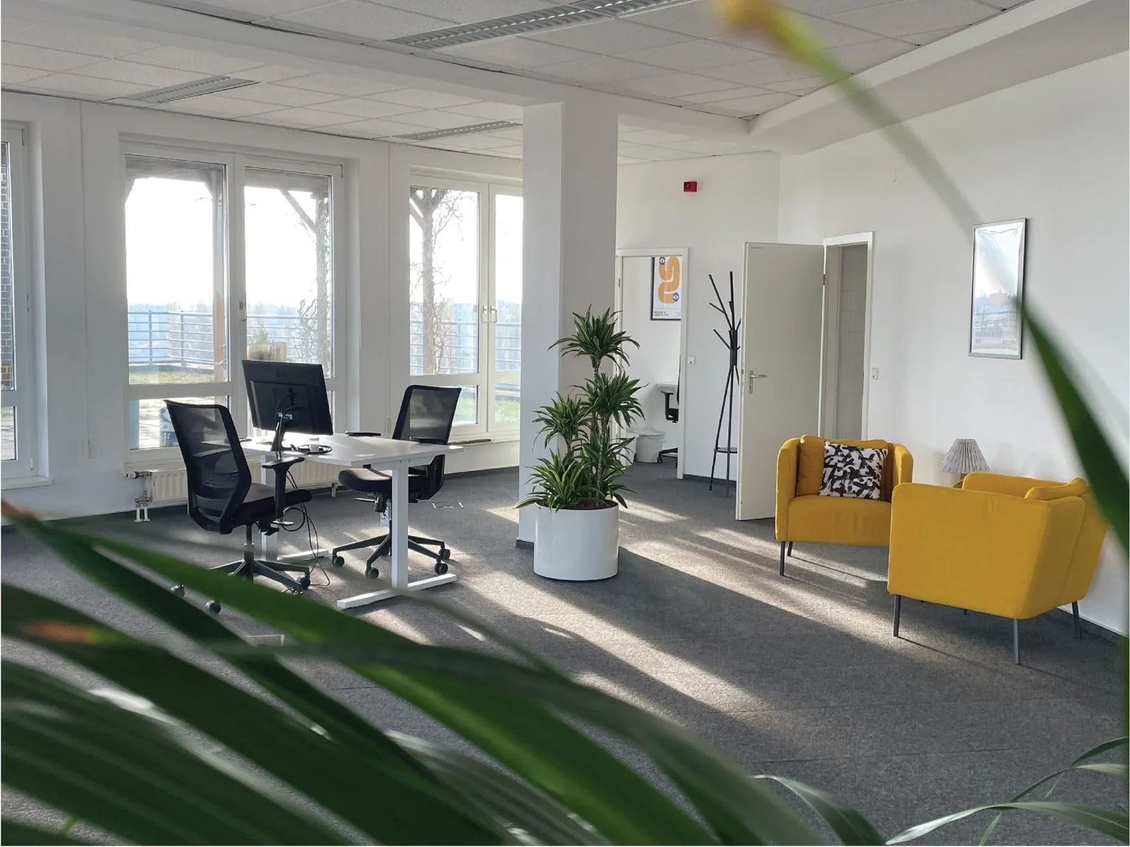 Terrace Offices 23, Privatbüro mit 2 Arbeitsplätzen, Berlin