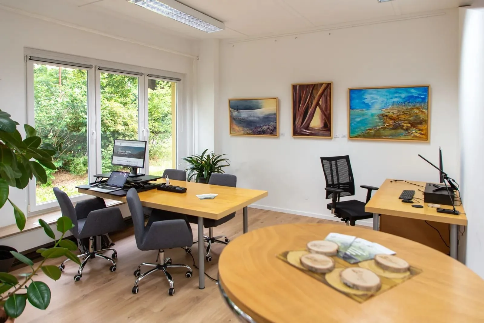 Die Waldstatt, Privatbüro mit 4 Arbeitsplätzen, Milower Land
