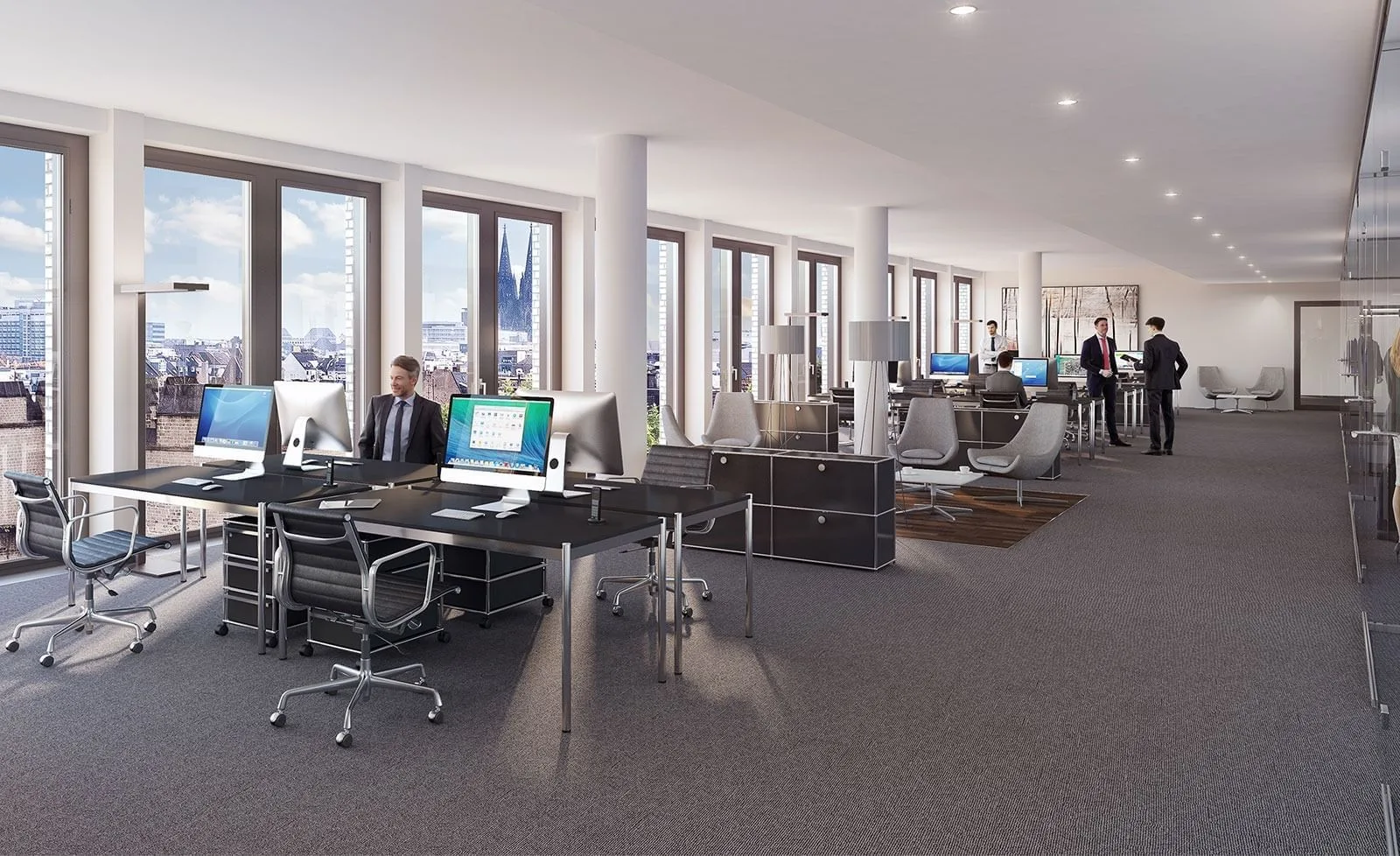 Wallarkaden, Open-plan office, Cologne