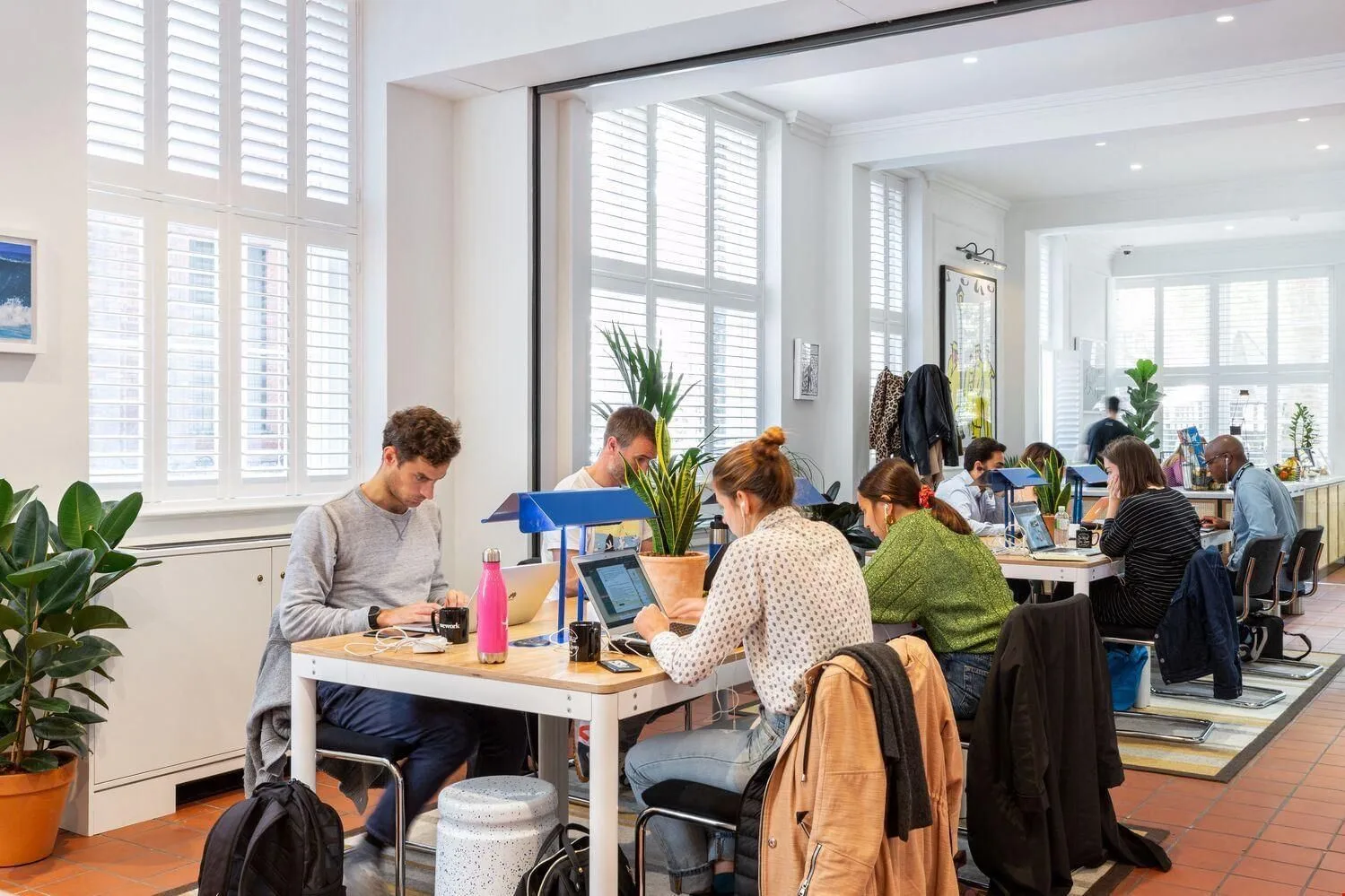 WeWork 21 Soho Square, Open-plan office, London