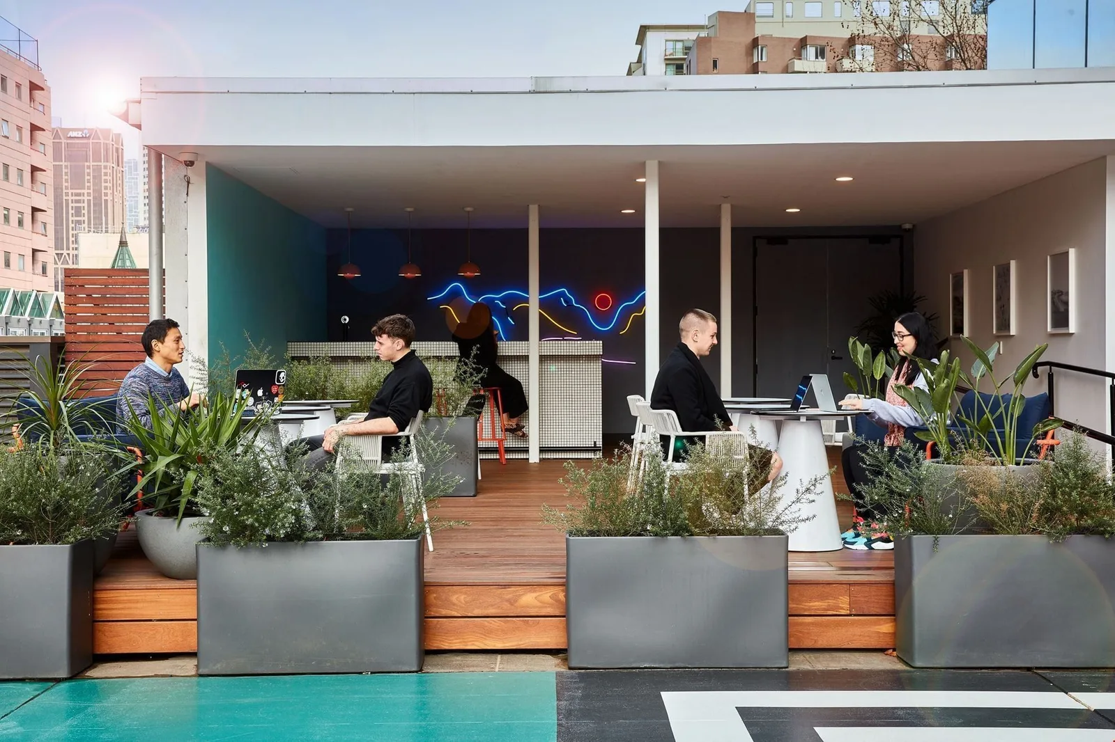 WeWork 222 Exhibition Street, Terrace and outdoor space, Melbourne, VIC