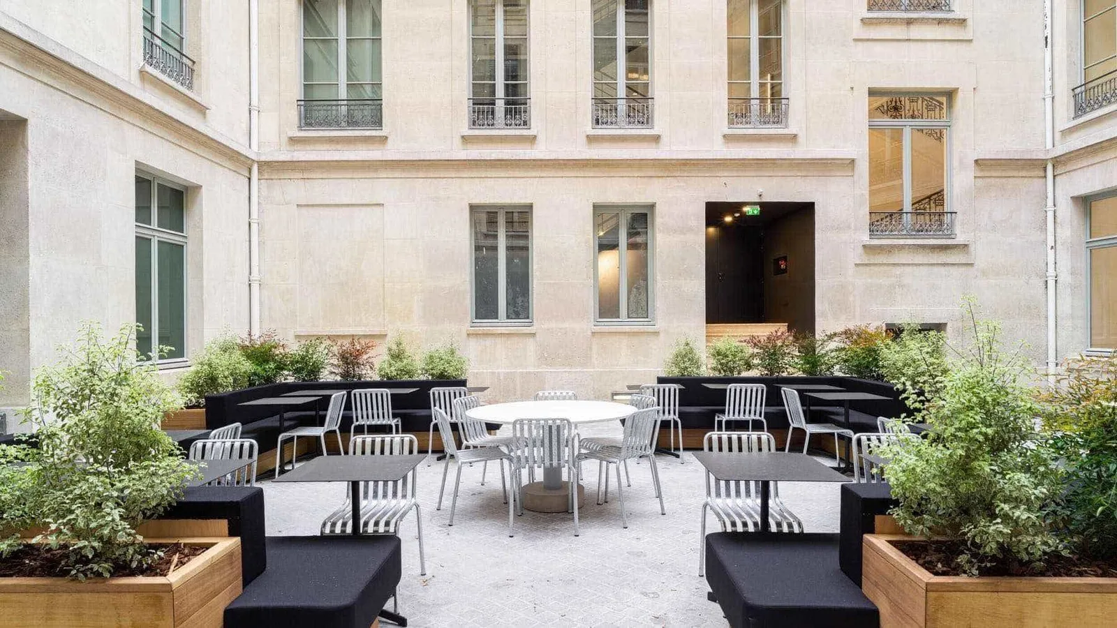 WeWork Haussmann, Terrasse und Außenbereich, Paris 8e