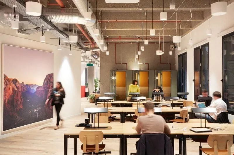 WeWork No 1 Poultry, Open-plan office, London