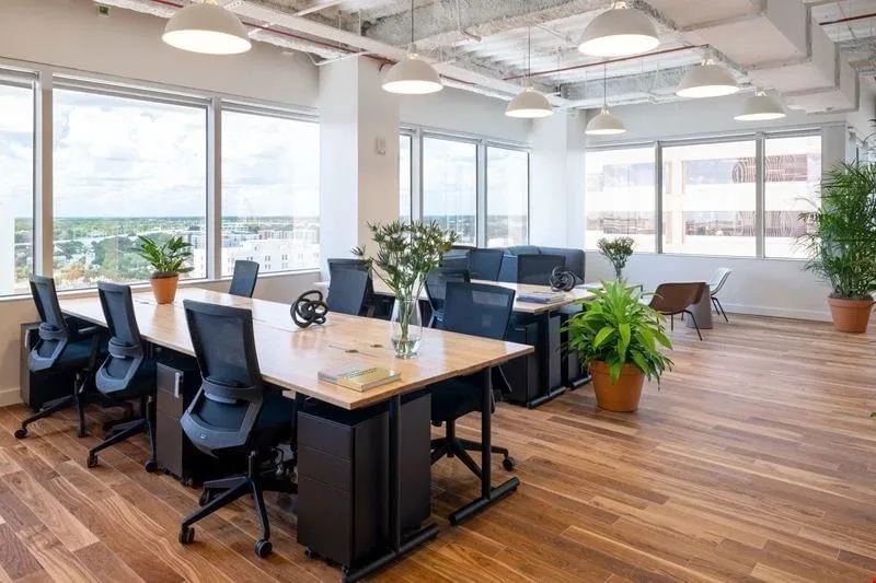 WeWork Place, Open-plan office, Tampa, FL
