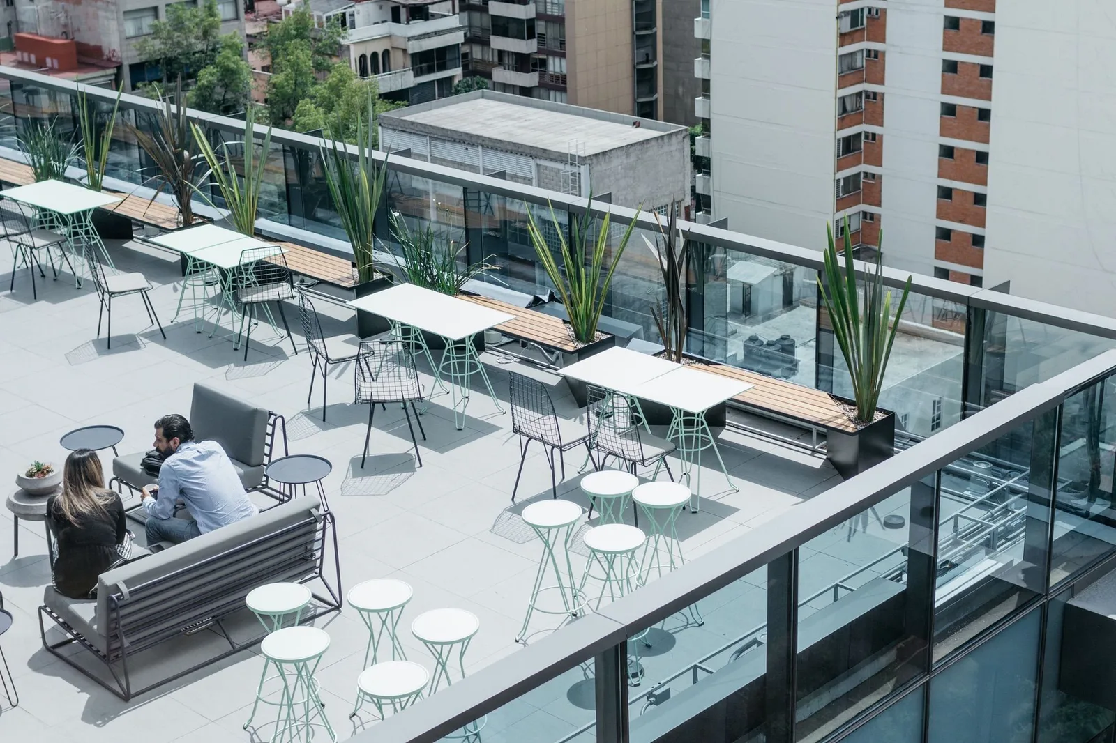 WeWork Varsovia 36, Terrace and outdoor space, Mexico City