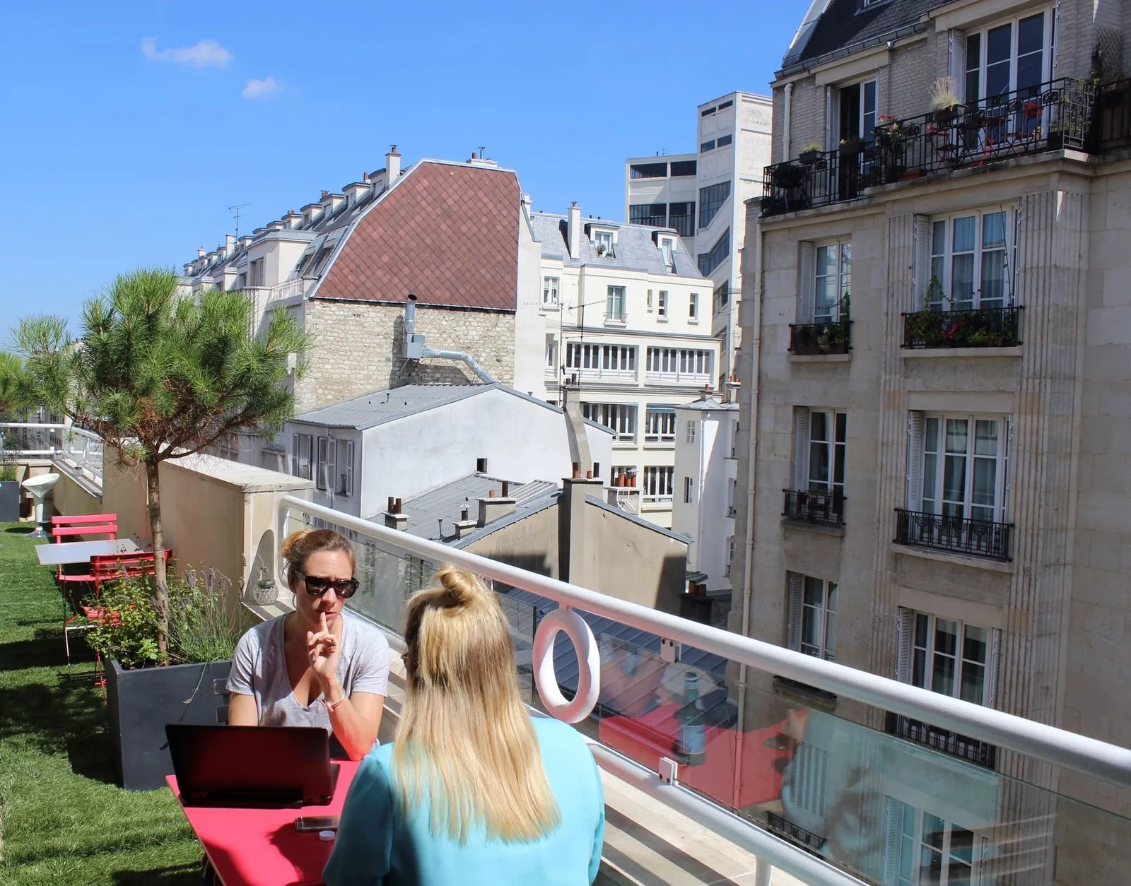 Work in Cardinet, Terrace and outdoor space, Paris 17e