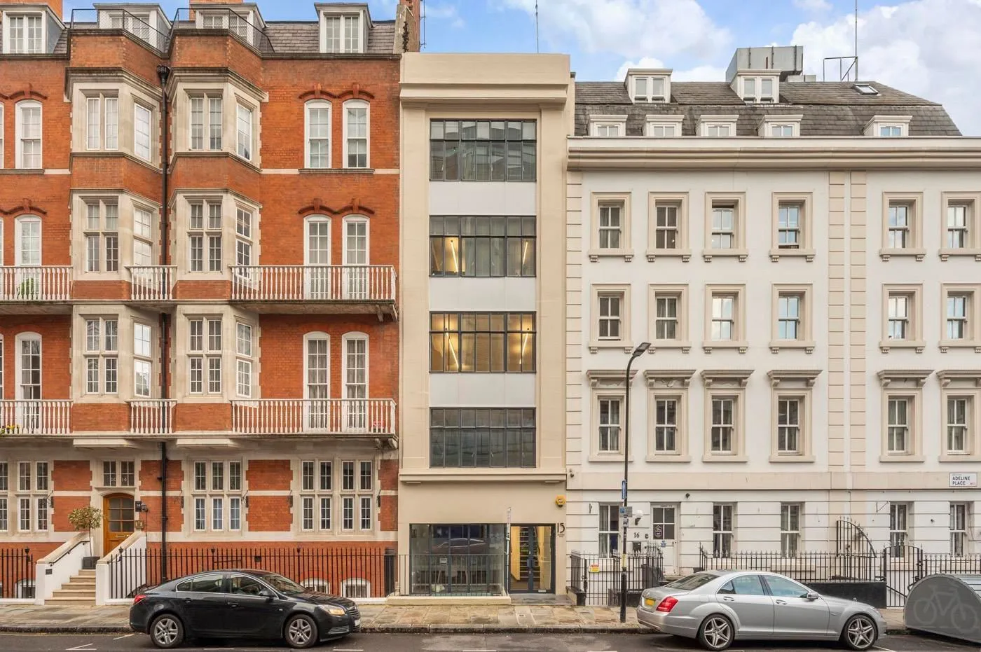 Workplace Plus 15 Adeline Place, Façade, Londres