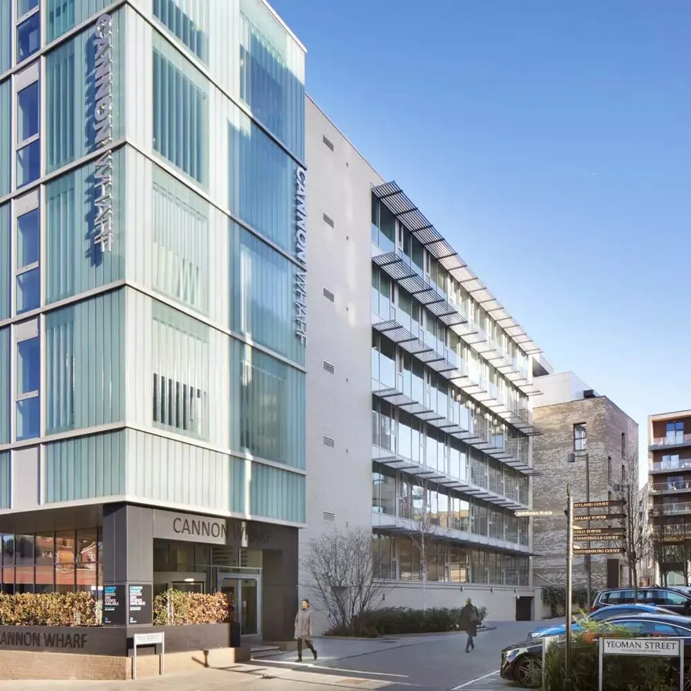 Workspace - Cannon Wharf, Building facade, London