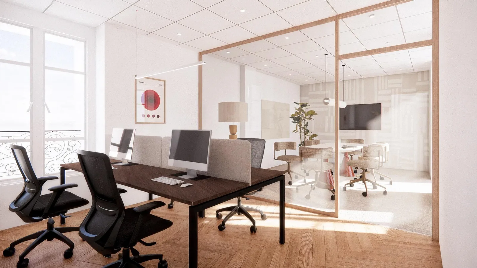 YouFirst 48 Montmartre - 33 postes, Privatbüro mit 4 Arbeitsplätzen, Paris 2e